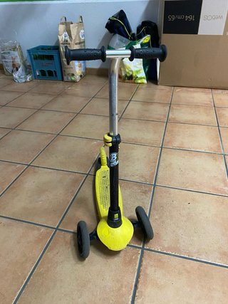 Patinete Oxelo B1 infantil 3 ruedas amarillo