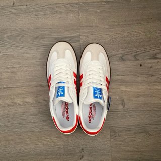 Adidas Samba OG Blancas y Rojas Talla 39