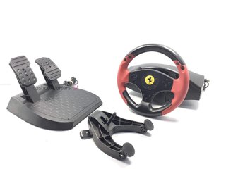 volante ps3 thrustmaster ferrari wheel red legend ed + pedal