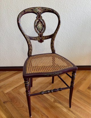 Espectacular silla Isabelina antigua