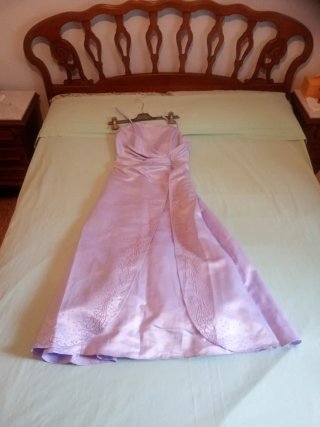 Vestido fiesta color lila