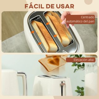 Juego de hervidor y tostadora 2200W