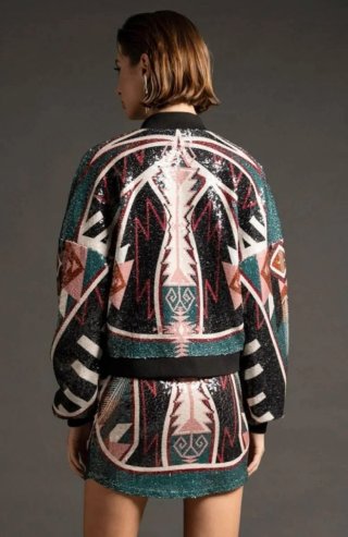 Chaqueta bomber lentejuelas peace+chaos.nueva.s/m