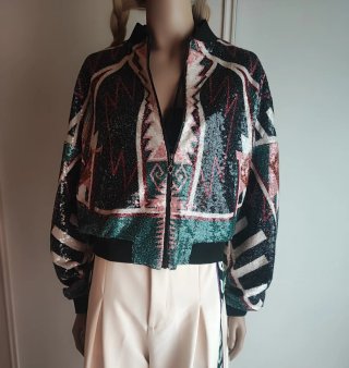 Chaqueta bomber lentejuelas peace+chaos.nueva.s/m
