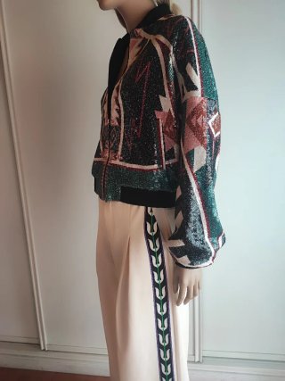 Chaqueta bomber lentejuelas peace+chaos.nueva.s/m