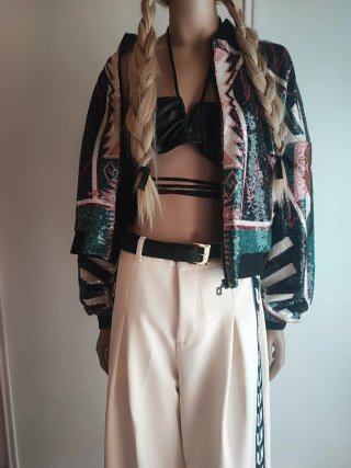 Chaqueta bomber lentejuelas peace+chaos.nueva.s/m