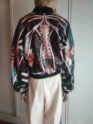 Chaqueta bomber lentejuelas peace+chaos.nueva.s/m