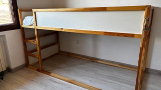 Cama litera Ikea Kura madera