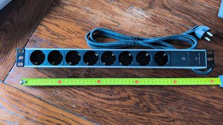 Regleta 8 tomas schuco 16A. para RACK 19" 8 TOM