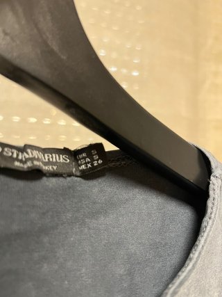 Top gris lavado Stradivarius Talla S