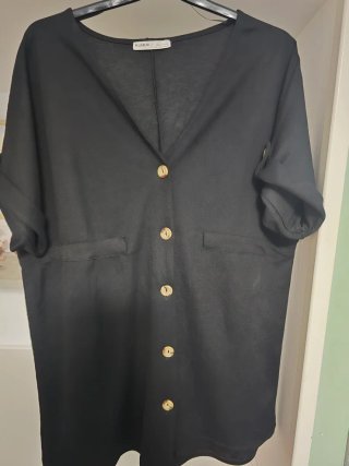 Camisola Vestido Pull&Bear Talla Única Negro