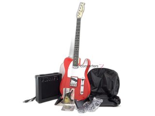 guitarra electrica otros yskg03pack_rojo