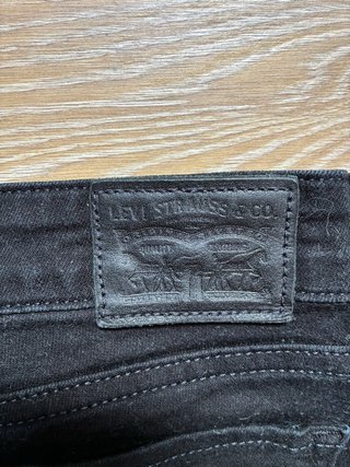 Vaqueros Levi's 714 Straight Negros Talla 29x34
