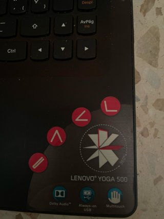 Ordenador Lenovo Yoga 500 con cortocircuito