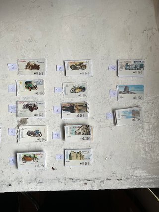 Lote sellos adhesivos o ATP usados de España €