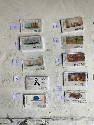 Lote sellos adhesivos o ATP usados de España €