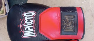 Guantes Boxeo Impacto 16 Oz Negros/Rojos