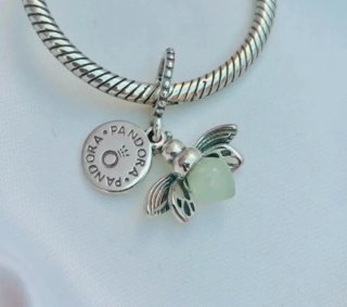 Charm Pandora colgante de luciérnaga brillante