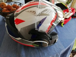 Casco moto LS2 con mentonera, liberable.