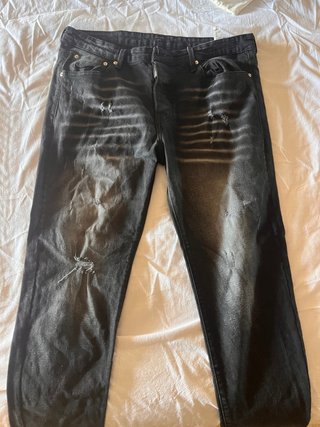 Pantalones DSquared2 Negros Desgastados