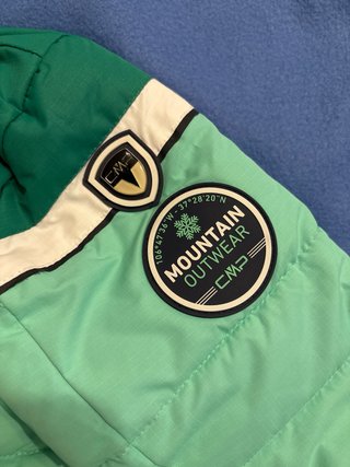 Tuta da sci bimba CMP tg 10 anni verde prato/menta