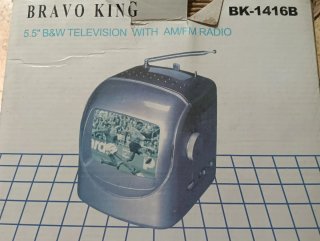 Mini TV/Radio BRAVO KING Plata