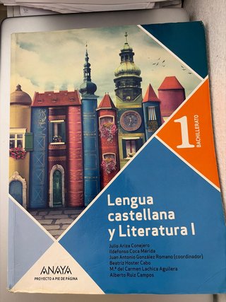 Lengua castellana y literatura, 1o Bachillerato