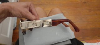 Gafas de sol unisex doradas y marrones