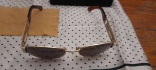 Gafas de sol unisex doradas y marrones