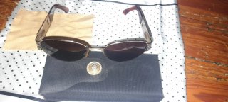 Gafas de sol unisex doradas y marrones