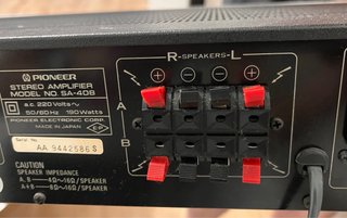 Amplificador Pioneer SA-408 y sintonizador Sony
