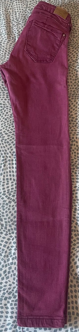 Pantalón Bershka Push Up Rosa Talla 36