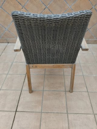6 Sillones de madera para terraza o jardín