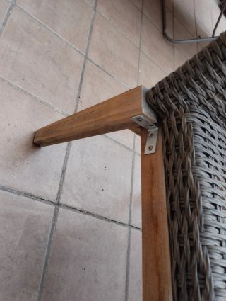 6 Sillones de madera para terraza o jardín