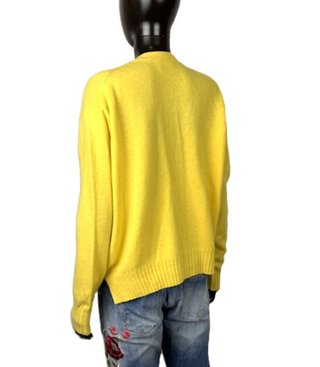 Cardigan Polo Ralph Lauren L 100% Lana Giallo