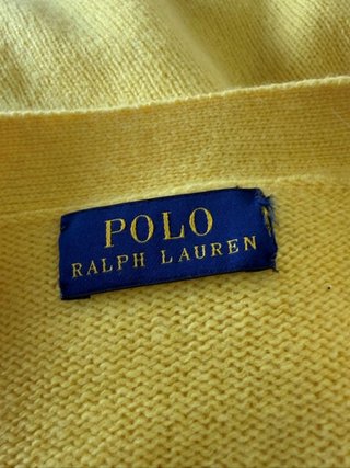 Cardigan Polo Ralph Lauren L 100% Lana Giallo