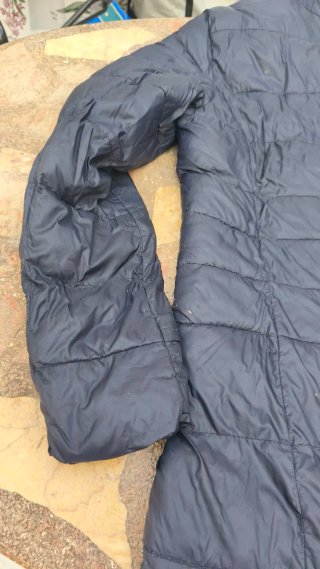 Anorak largo mujer negro