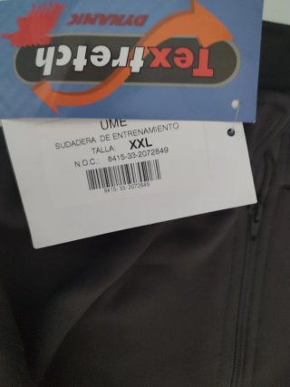 Chándal entrenamiento gris XXL