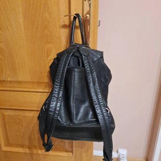 Mochila Picard Negra Piel