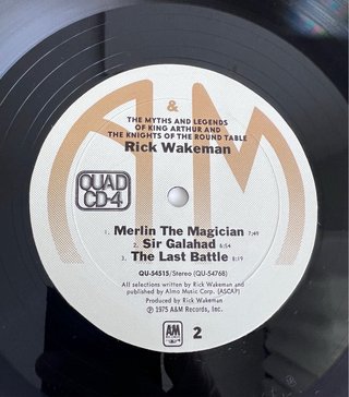 Rick Wakeman - Myths & Legends LP USA