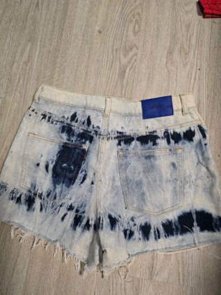 Shorts vaqueros Zara efecto tie-dye