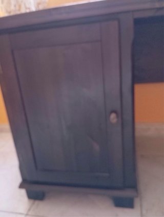 Scrivania in legno massello di mogano