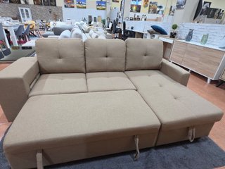 Sofá Cama Chaise Longue Reversible con Arcón