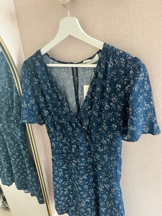 Vestido Brownie floral azul talla S