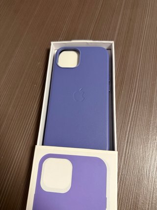 Funda iPhone 13 de Piel MagSafe Morada