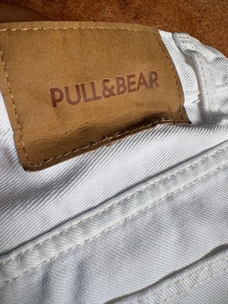 Vaqueros blancos Pull&Bear rotos hombre