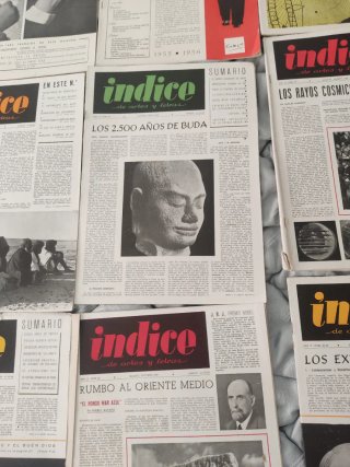 Lote de 9 Revistas Indice