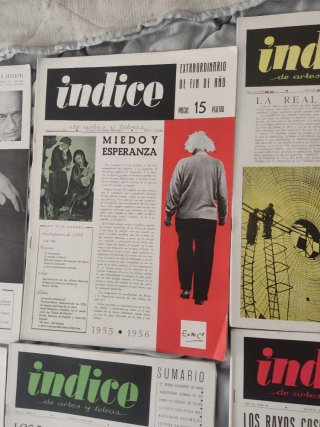 Lote de 9 Revistas Indice