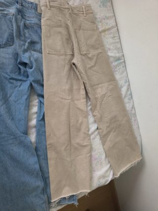 Pantalones vaqueros combinados Talla S