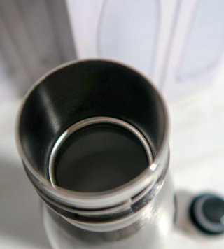 Lote de 6 botellas de acero inoxidable plateado